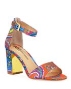 Paisley Block-heel Fabric