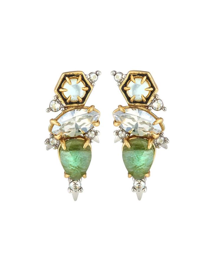 Mosaic Infinity Mixed Drop Earrings
