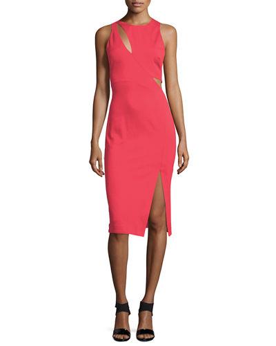 Sleeveless Ponte Curve