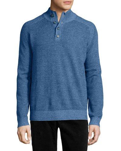 Plaited Mock Pullover Sweater, Yonder