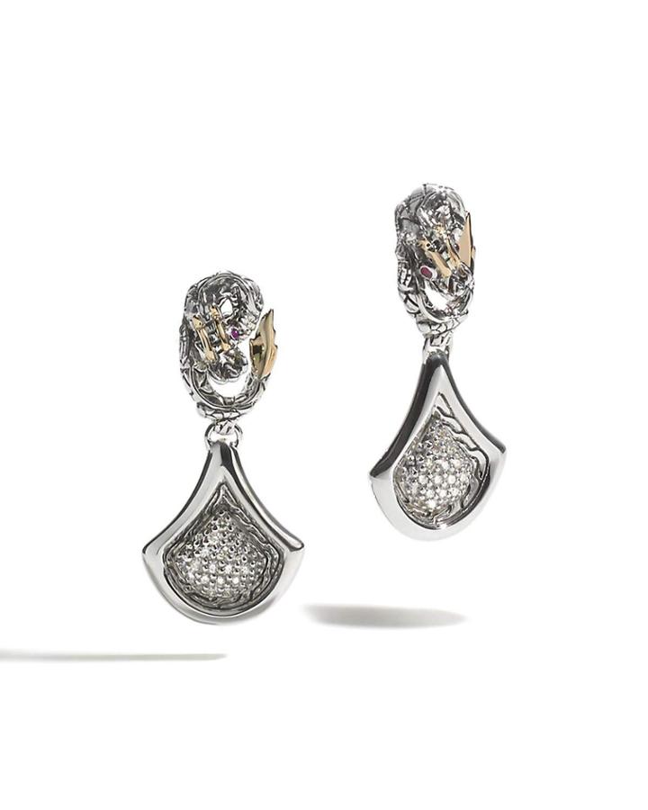 Legends Naga Diamond Teardrop Earrings