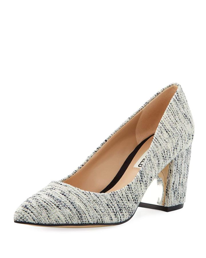 Addie Block-heel Boucle Pumps