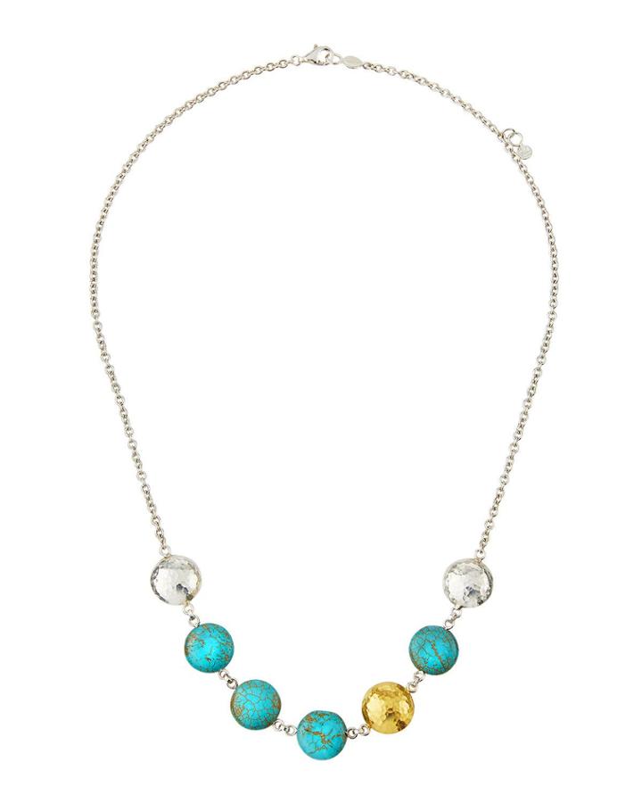 Limited Edition Front-station Necklace, Turquoise