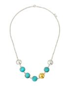 Limited Edition Front-station Necklace, Turquoise