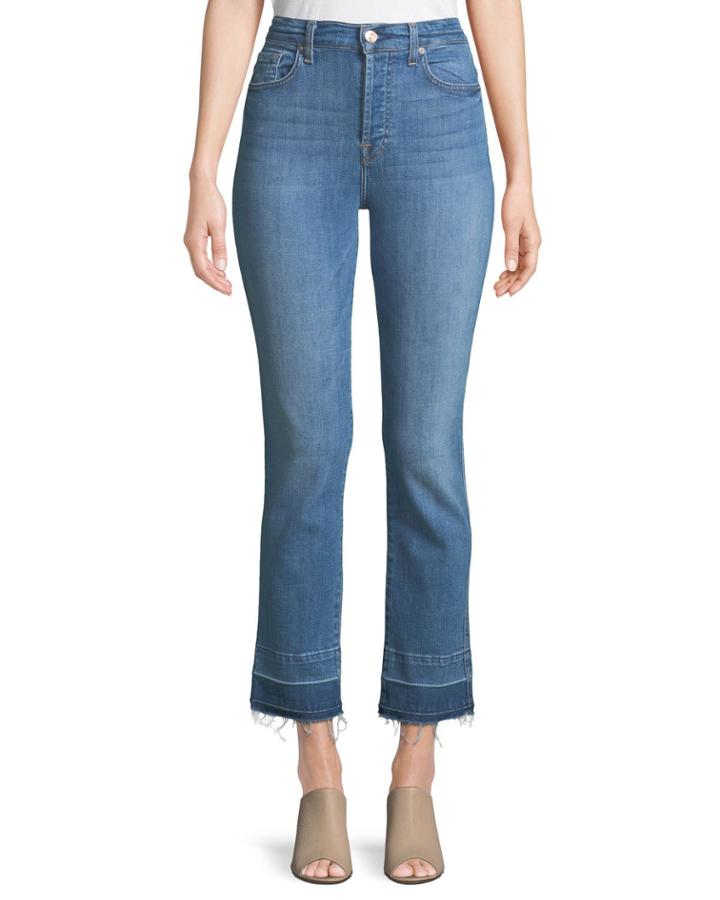 Edie Flare-cuff Released Hem Jeans