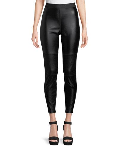 Faux-leather Moto-style Jacket