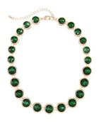 Single-strand Stone Necklace, Green