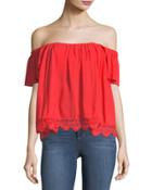 Life's A Beach Off-the-shoulder Blouse