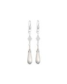 18k Long Lacey Diamond & Pearl Earring Charms