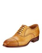 Salou Leather Brogue Wing-tip Oxford