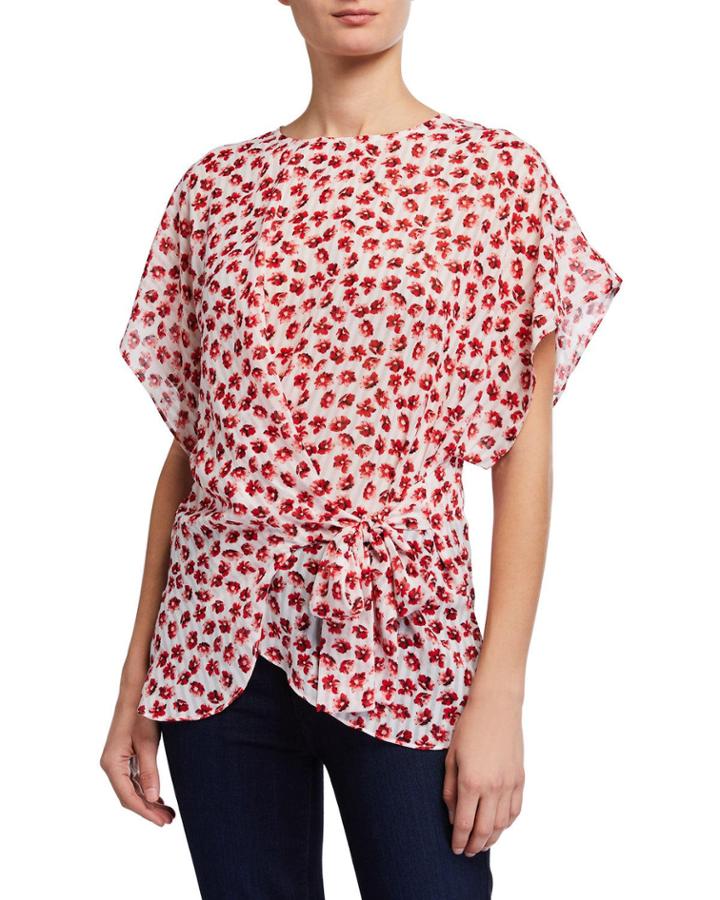 Floral Tie Top