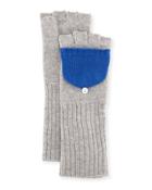 Cashmere Pop-top Two-tone Gloves