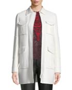 Utility Pocket Zip-front Coat