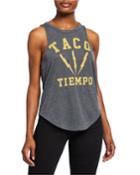 Relaxed Graphic-print Racerback T-shirt