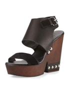 Teisha Leather/suede Wedge
