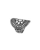 Dot Curved Round Ring,