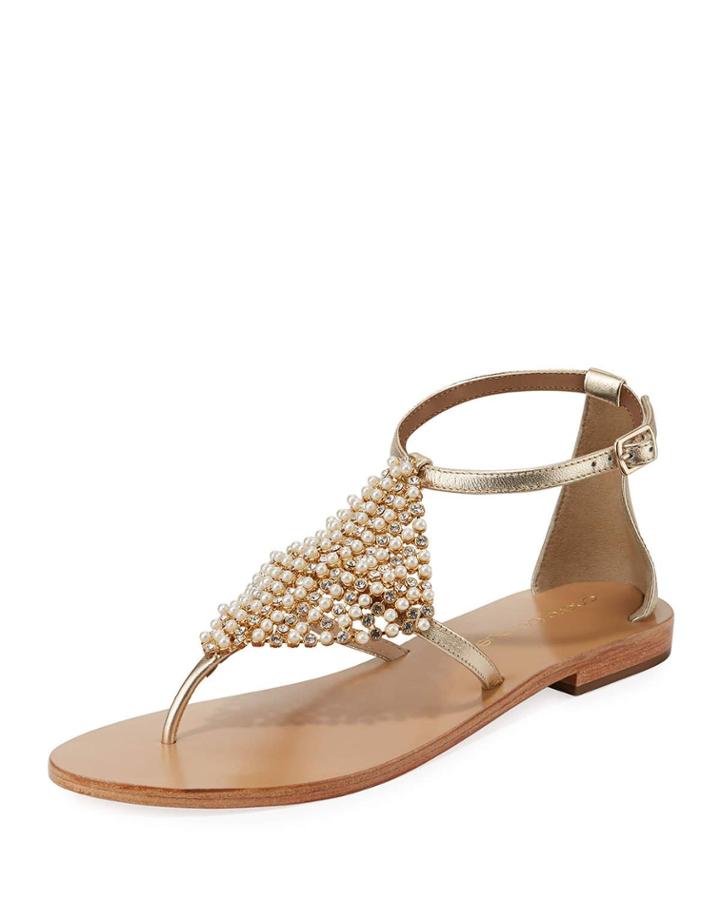 Kamora Flat Embellished Metallic