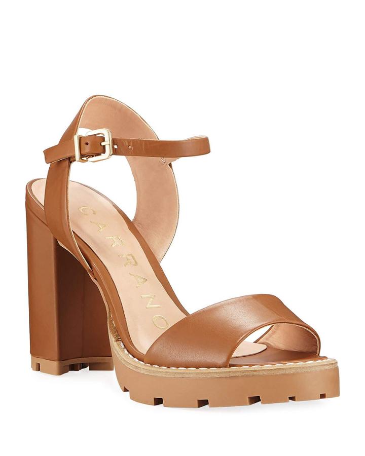 Ellen Leather Lug-heel