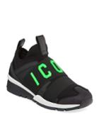 Men's Icon Neoprene & Leather Trainer