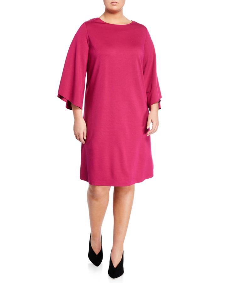 Fabiana Tulip-sleeve A-line Dress,