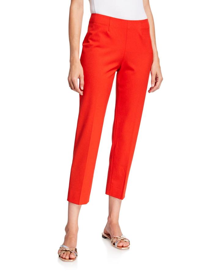 Cropped Wool Capri Pants