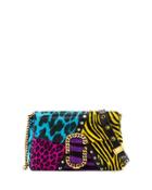 St. Marc Punk Calf Hair Clutch Bag, Black/multi