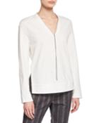 Embellished V-neck