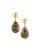 Galapagos One-of-a-kind Teardrop Earrings, Red Jasper