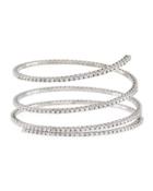 14k Flexible Diamond Wrap Bangle,