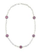 Maya Charoite Triplet Station Necklace