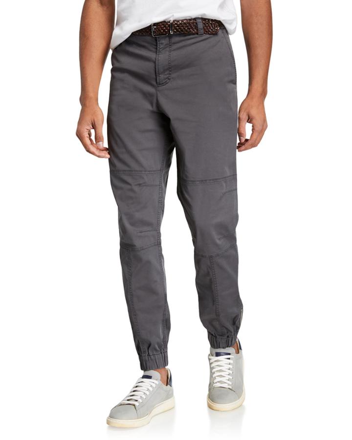 Men's Straight-leg Smooth Flat Pants