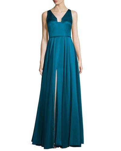 Sleeveless V-neck Gown,