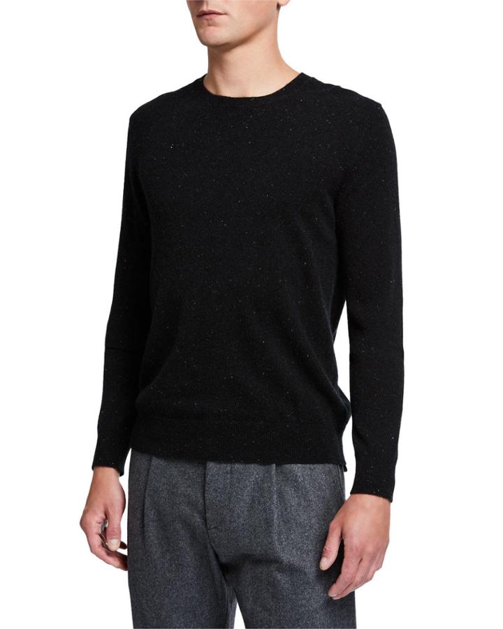 Men's Donegal Cashmere Crewneck