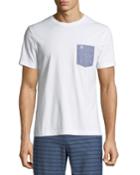 Men's Geometric-print Pocket T-shirt