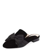 Odetta 2 Velvet Bow Flat