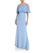 Lace Capelet Gown