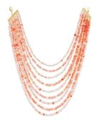 Layered Multi-strand Beaded Necklace