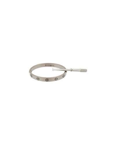 18k White Gold Love Bangle Bracelet,
