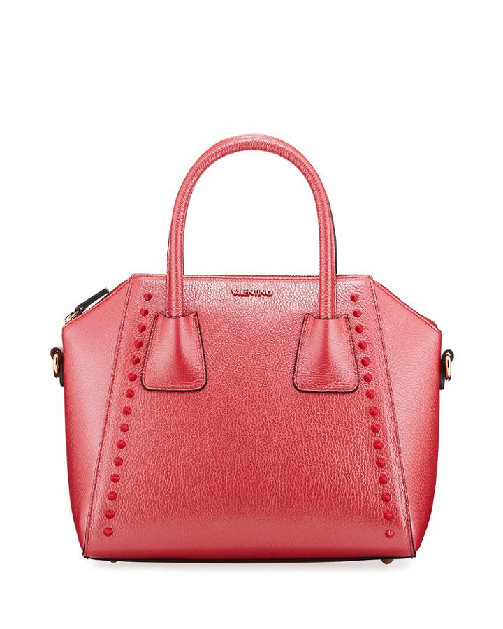 Minimi Preciosa Leather Top-handle Tote Bag