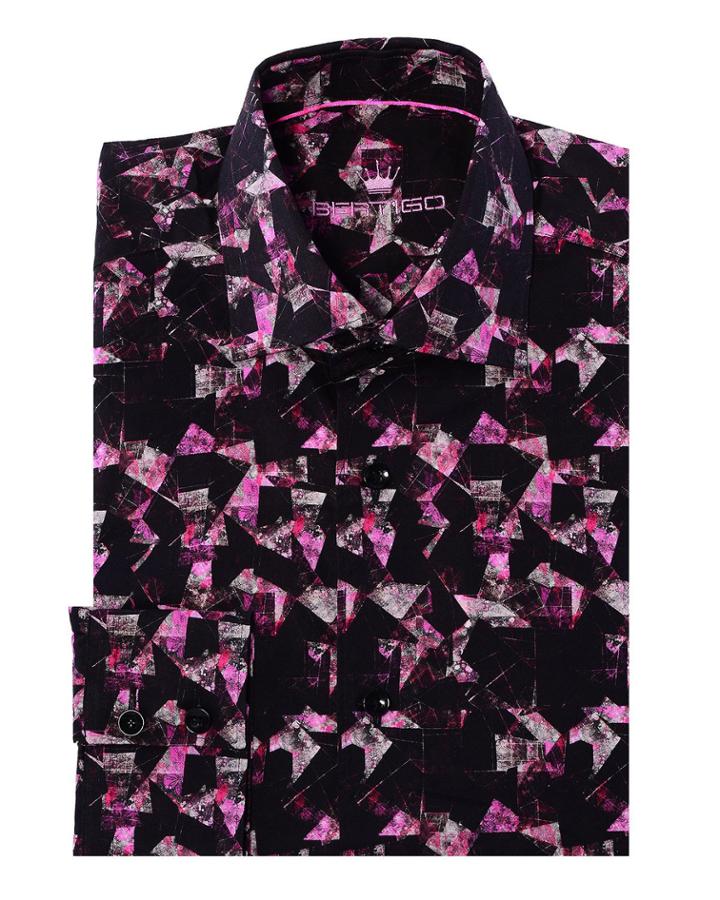 Men's Abstract Design Poplin