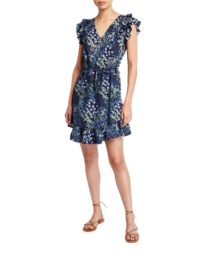 Ava Sleeveless V-neck Ruffle