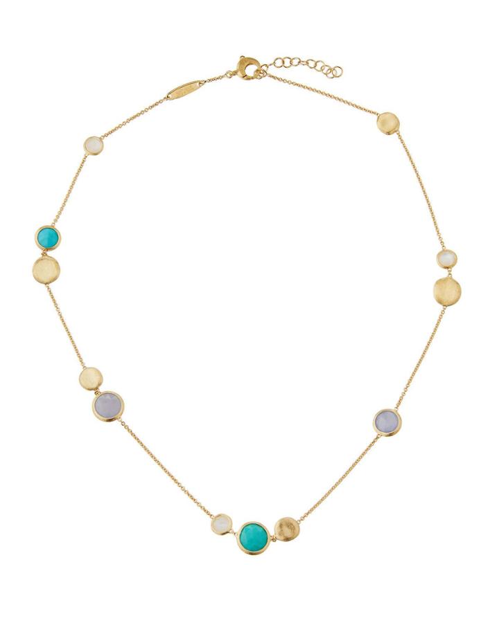 18k Gold Jaipur Necklace With Turquoise