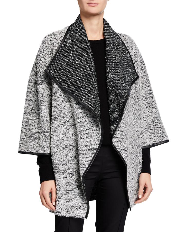Oxford Tweed Kimono Cardigan