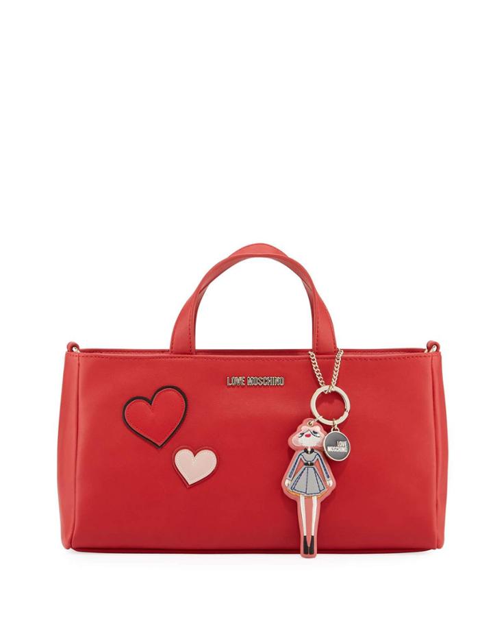 Top-handle Tote Bag With Girl Charm
