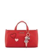 Top-handle Tote Bag With Girl Charm