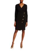 V-neck Faux Wrap