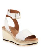 Petra Ankle-strap Leather Wedge