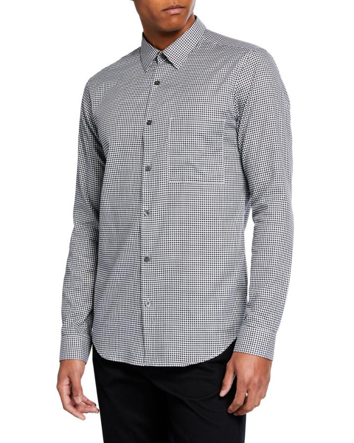 Men's Brushed Gingham Irving Long-sleeve