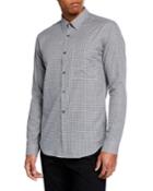 Men's Brushed Gingham Irving Long-sleeve