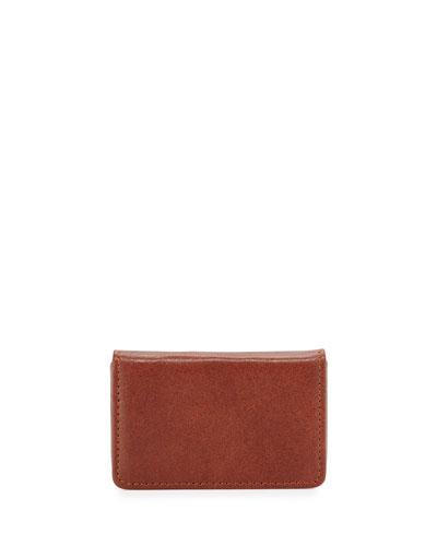 Leather Card Case, Brown